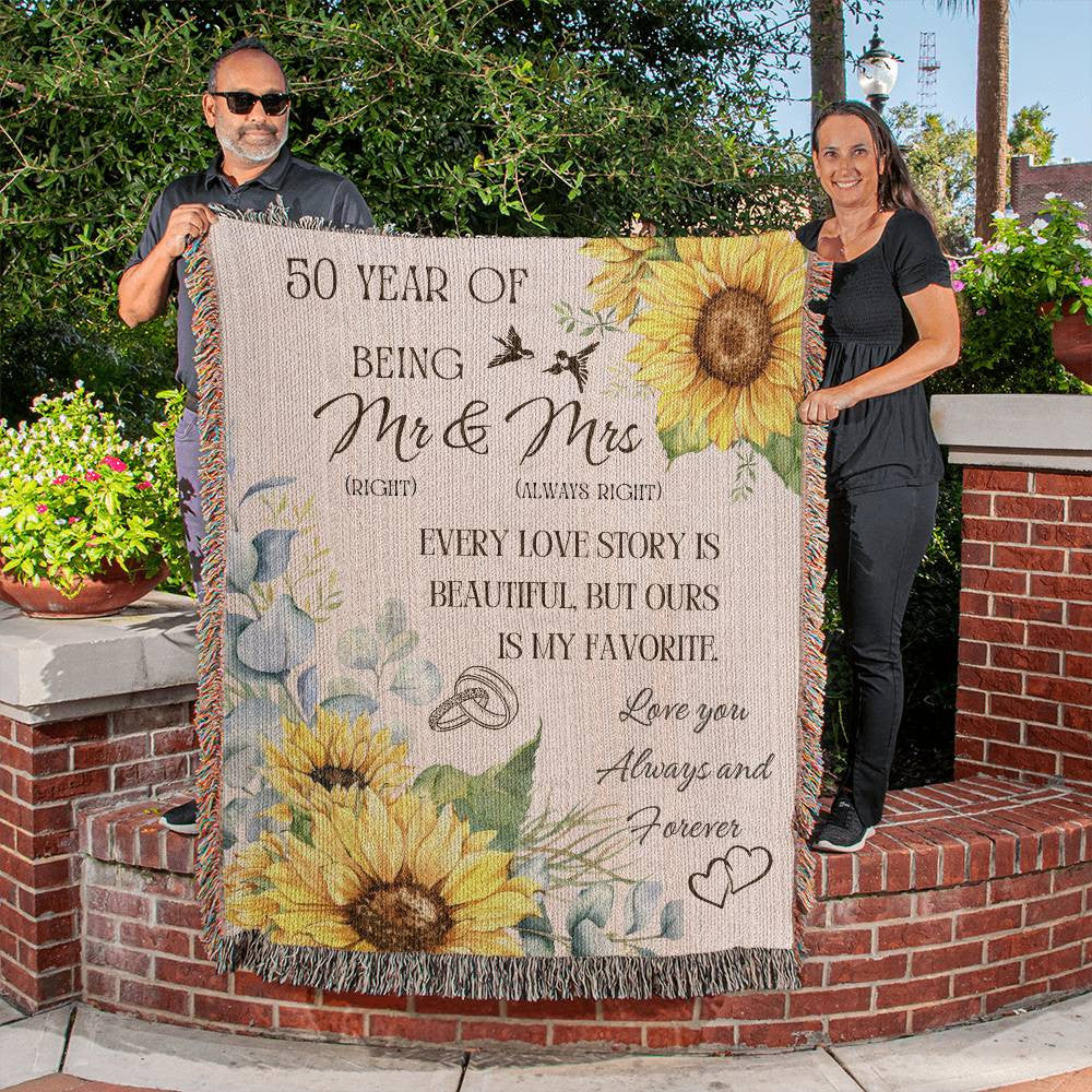 Celebrate 50 Years of Love with Our Anniversary Blankets