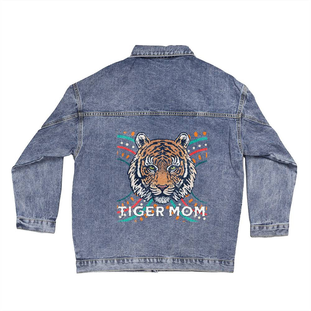 Tiger Mom Oversized Women s Denim Jacket