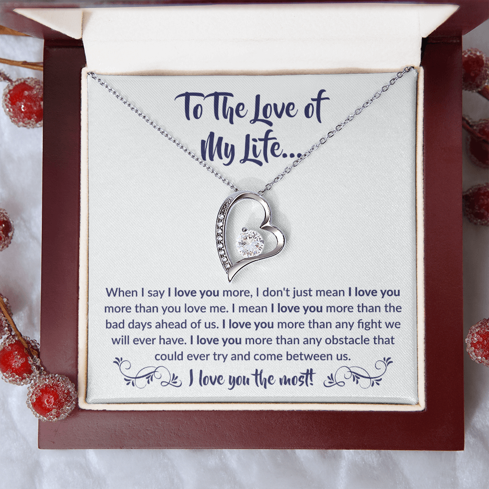 To The Love of My Life - Forever Love Necklace Gift Set