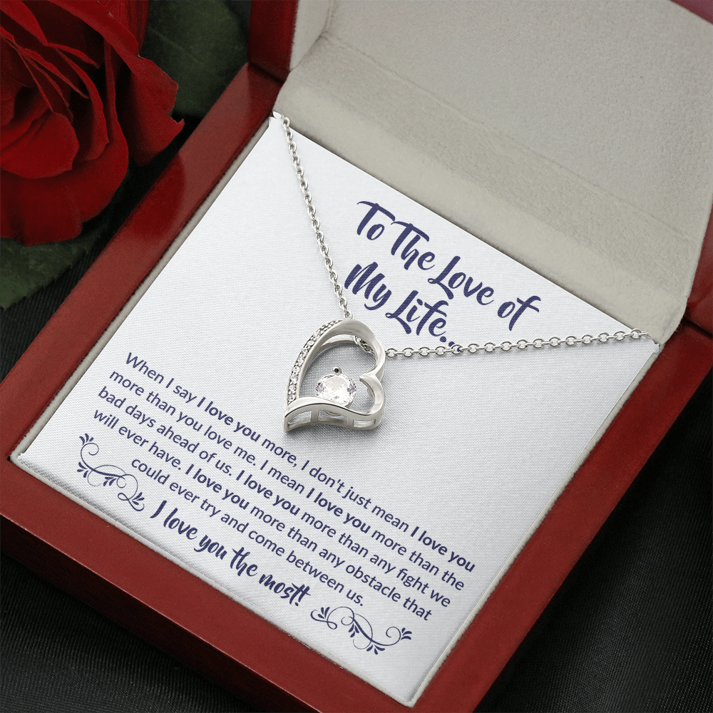 To The Love of My Life - Forever Love Necklace Gift Set
