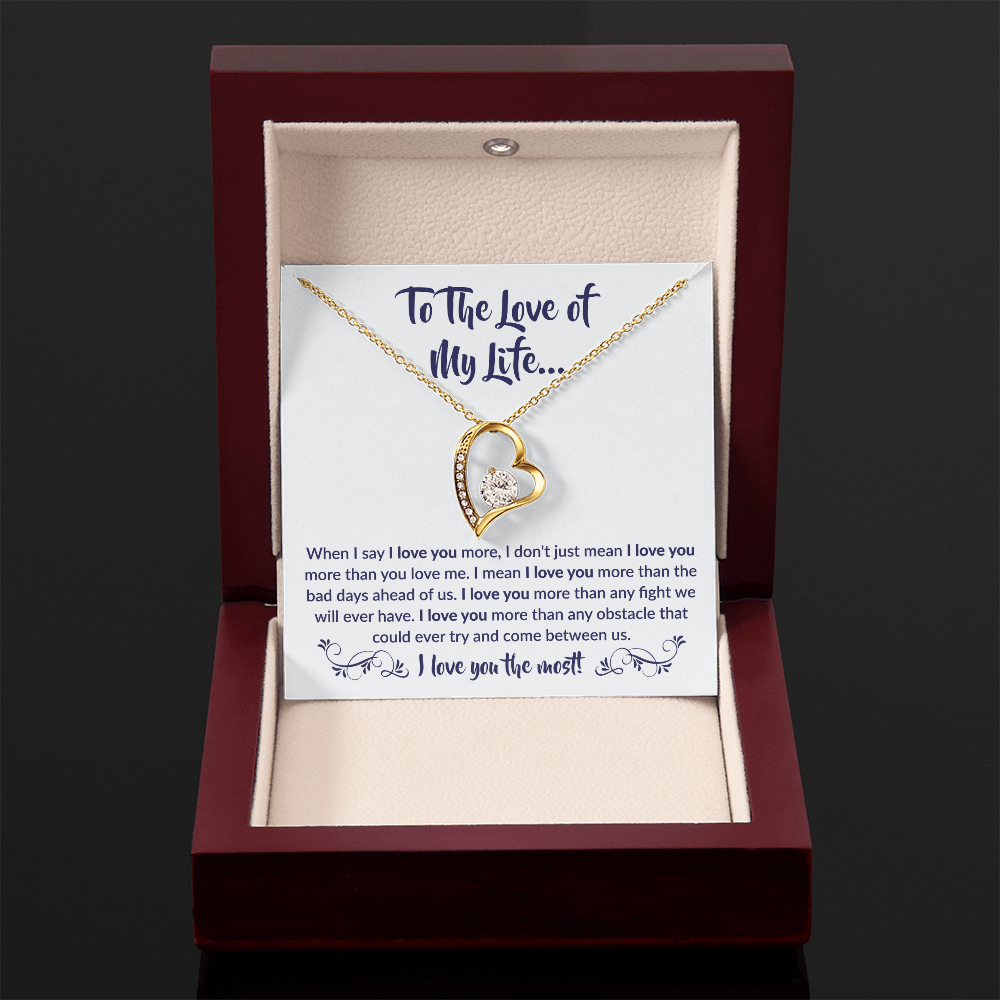 To The Love of My Life - Forever Love Necklace Gift Set
