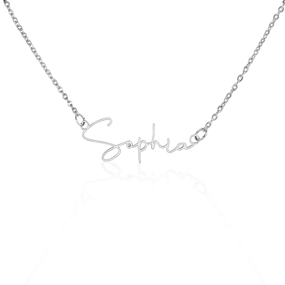 To My Wife-beautiful name necklace!