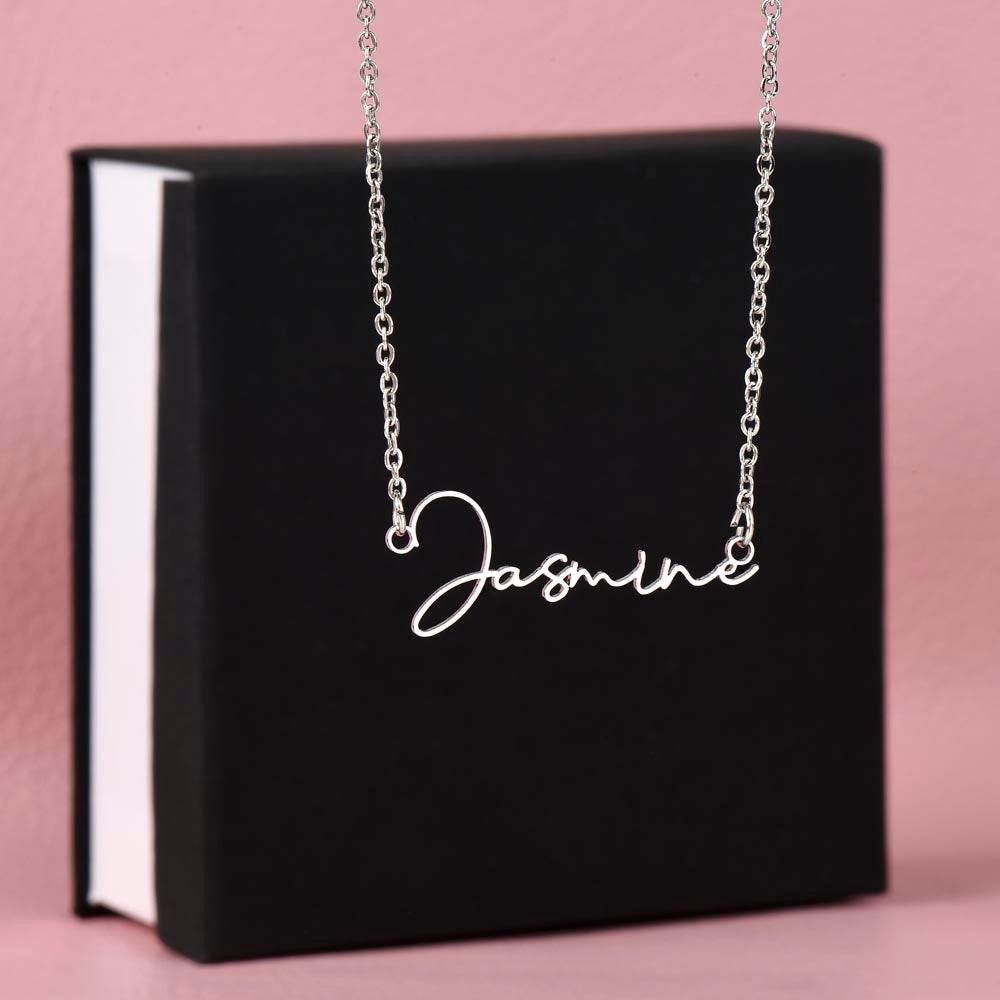 To My Wife-beautiful name necklace!