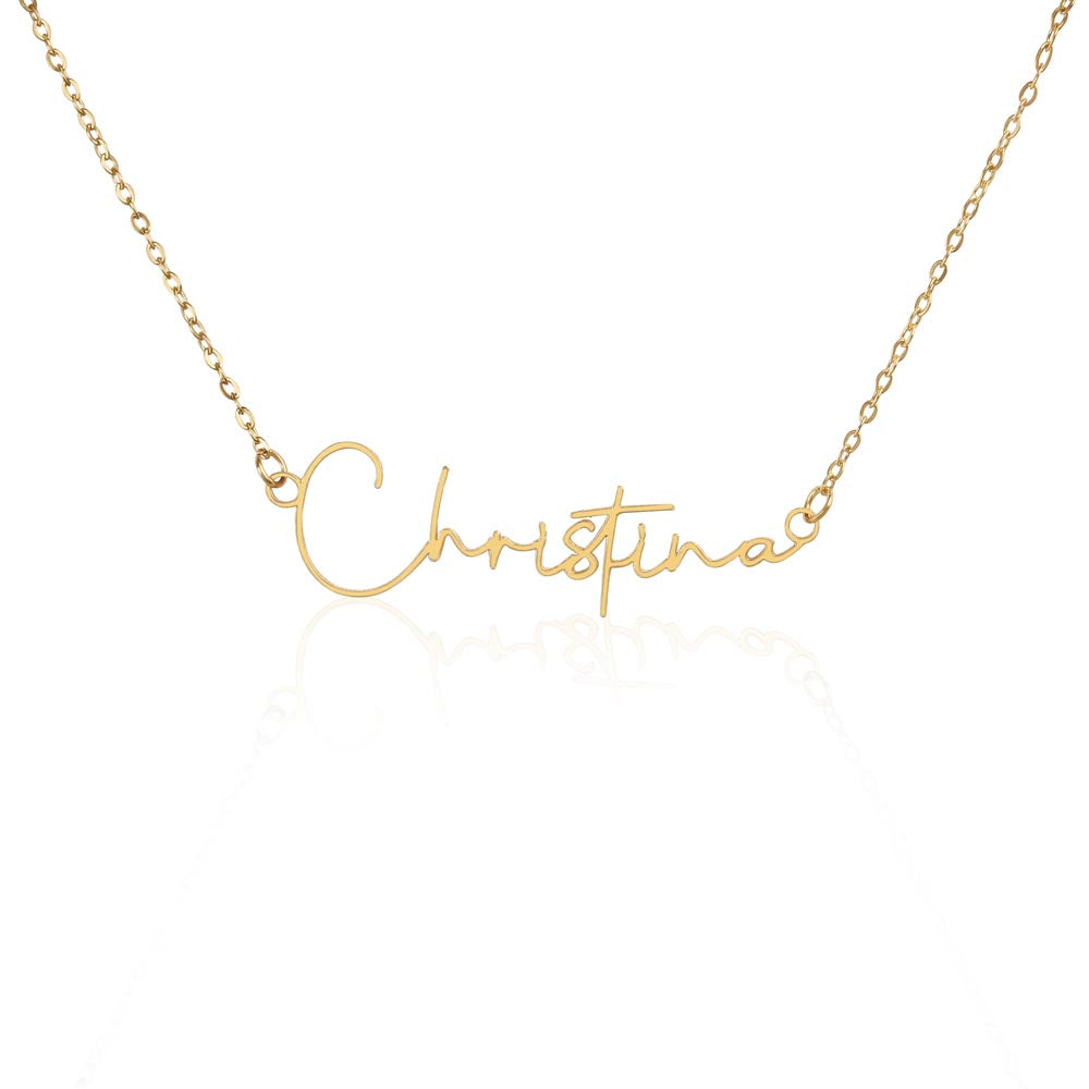 To My Wife-beautiful name necklace!