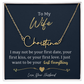 To My Wife-beautiful name necklace!