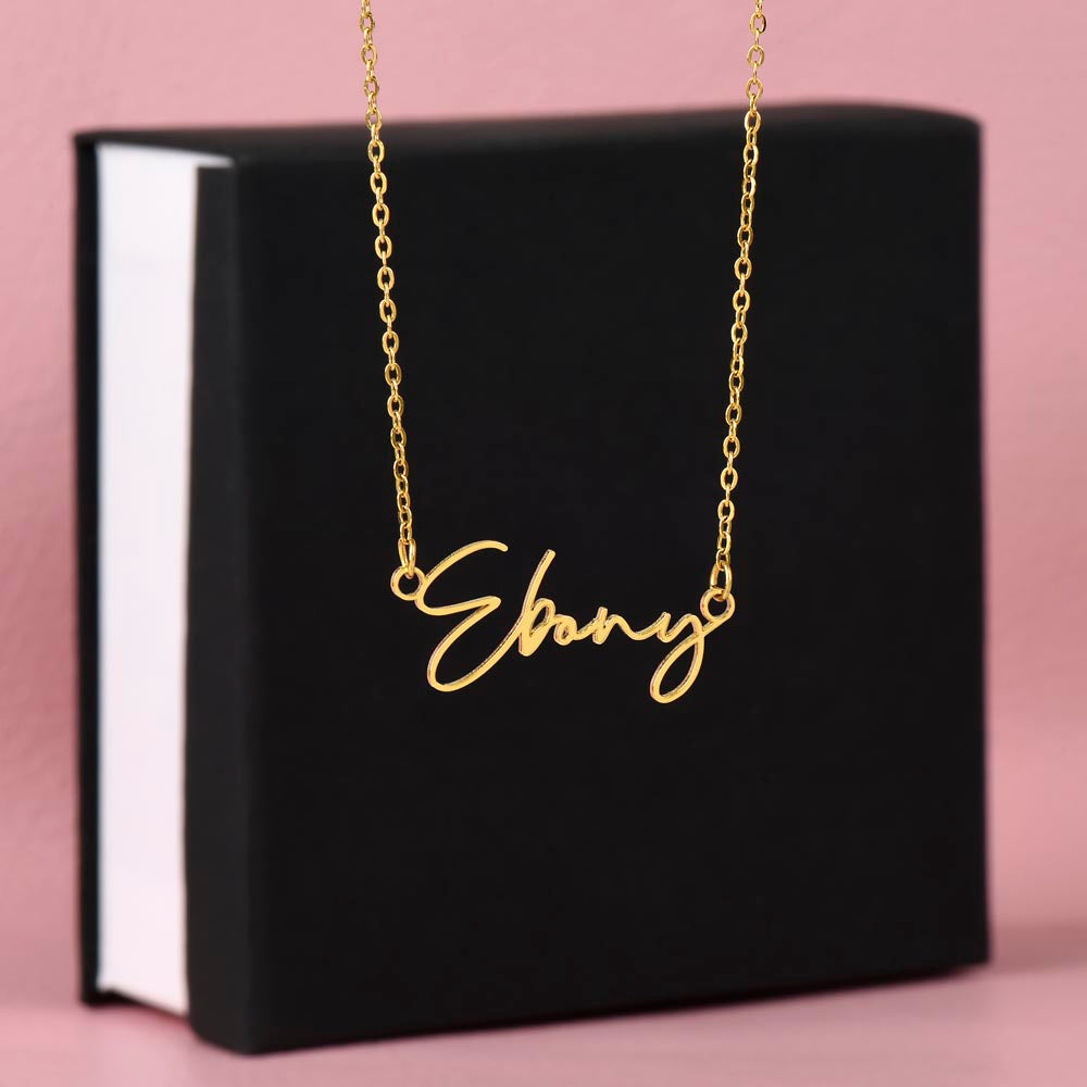 To My Wife-beautiful name necklace!