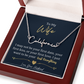 To My Wife-beautiful name necklace!