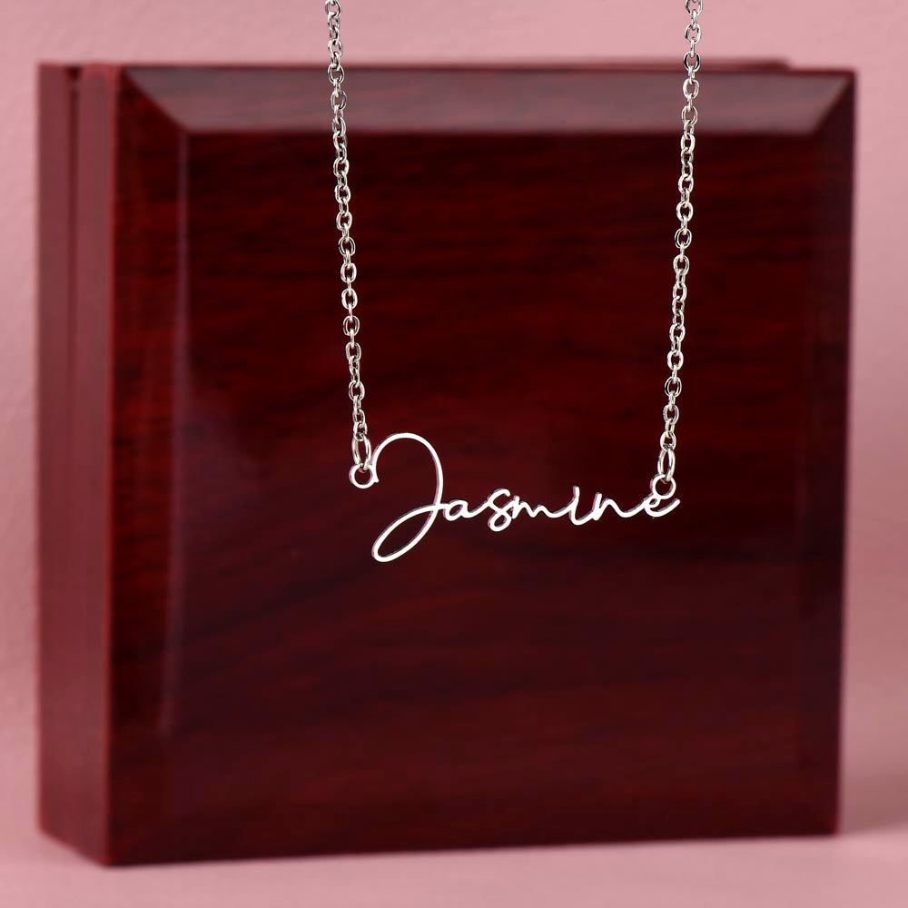 To My Wife-beautiful name necklace!
