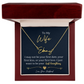 To My Wife-beautiful name necklace!