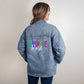 Personalized Auntie Denim Jacket, Aunt Gift, Custom Auntie Sweatshirt