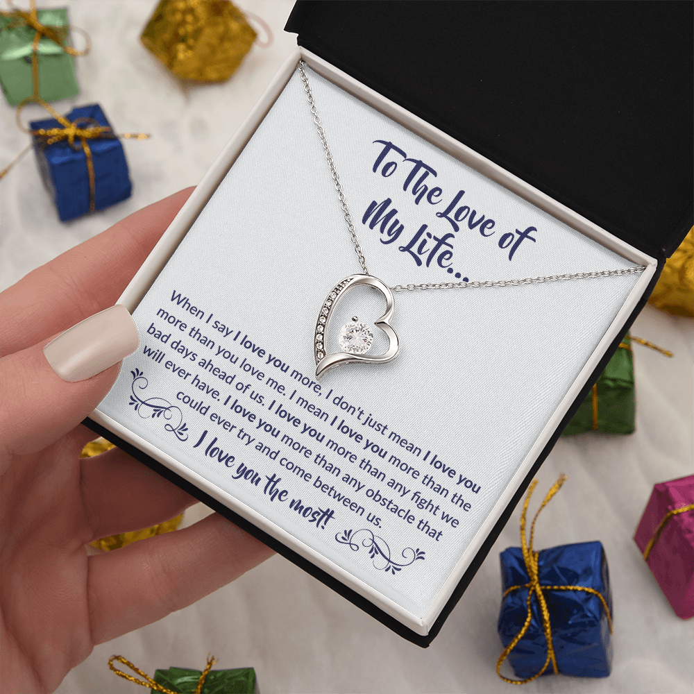 To The Love of My Life - Forever Love Necklace Gift Set