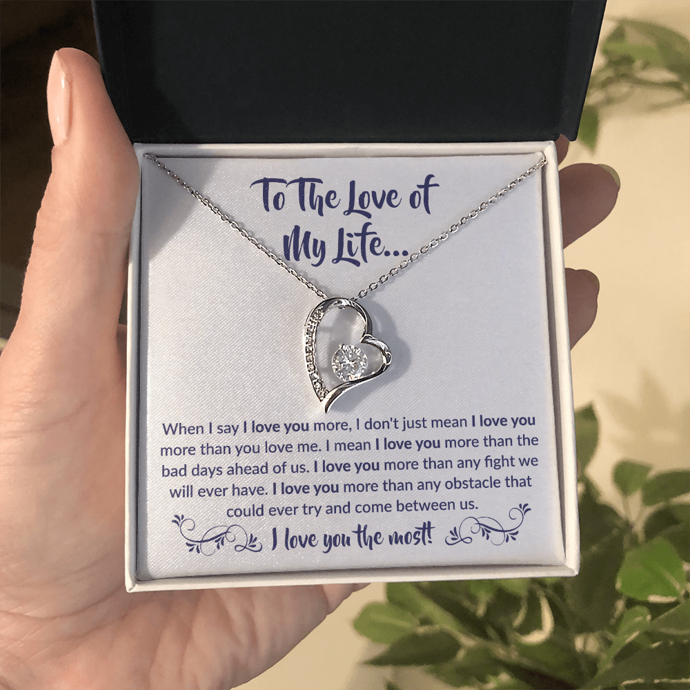 To The Love of My Life - Forever Love Necklace Gift Set