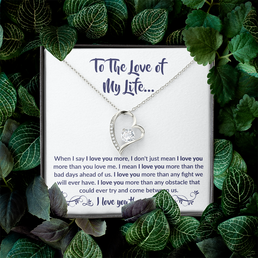 To The Love of My Life - Forever Love Necklace Gift Set