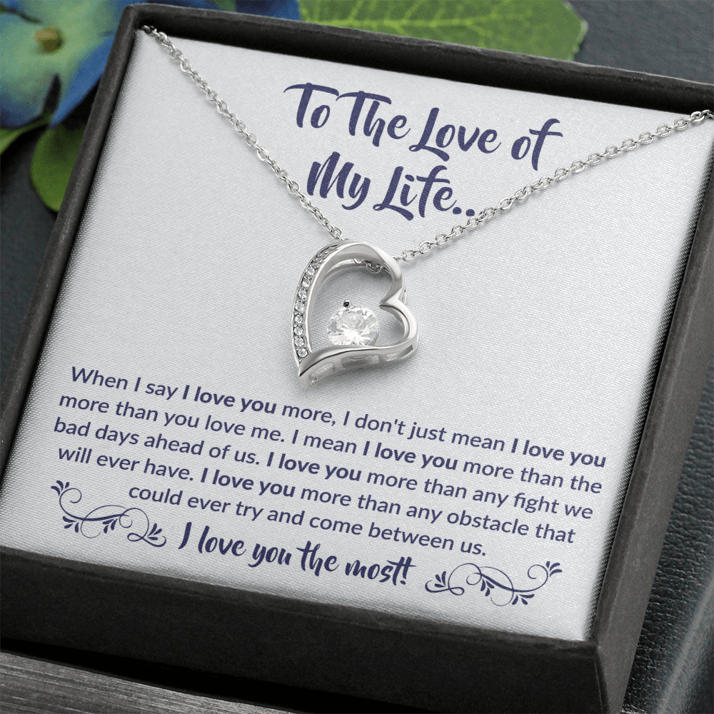 To The Love of My Life - Forever Love Necklace Gift Set