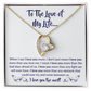 To The Love of My Life - Forever Love Necklace Gift Set