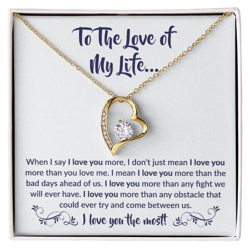 To The Love of My Life - Forever Love Necklace Gift Set