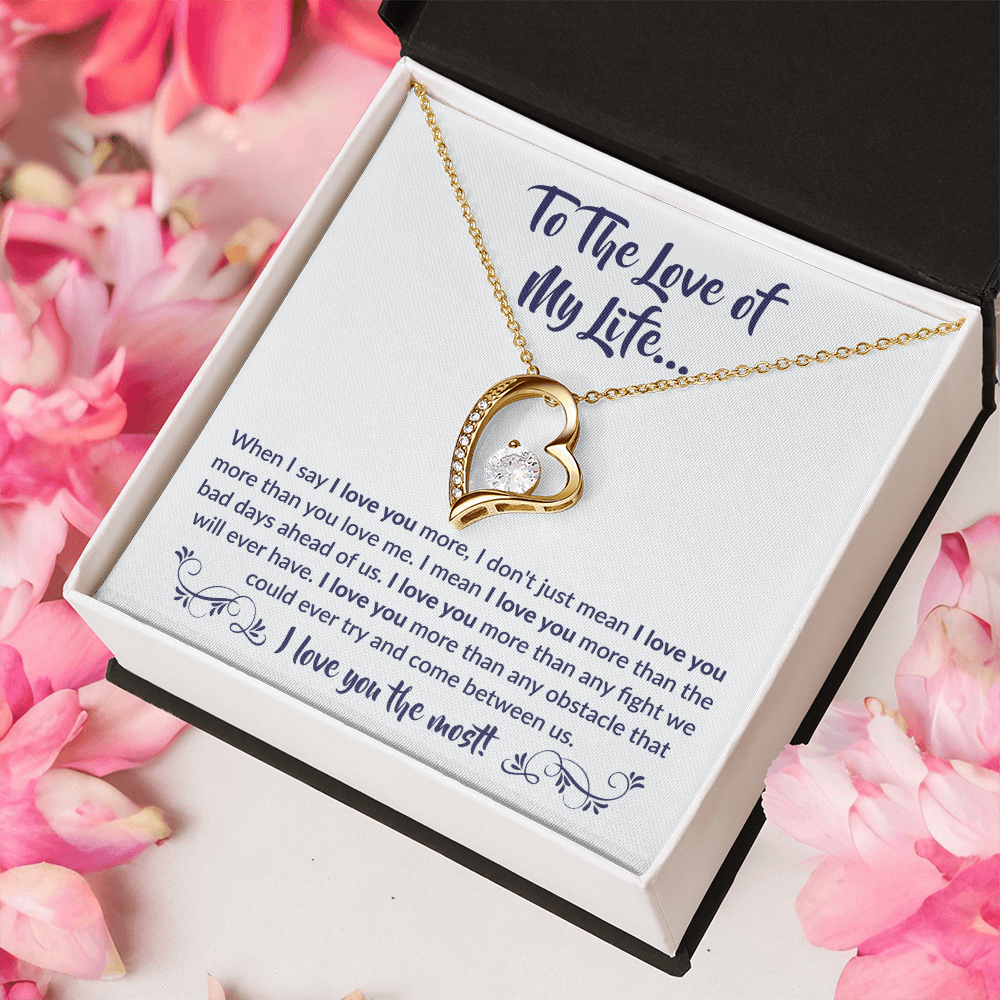 To The Love of My Life - Forever Love Necklace Gift Set