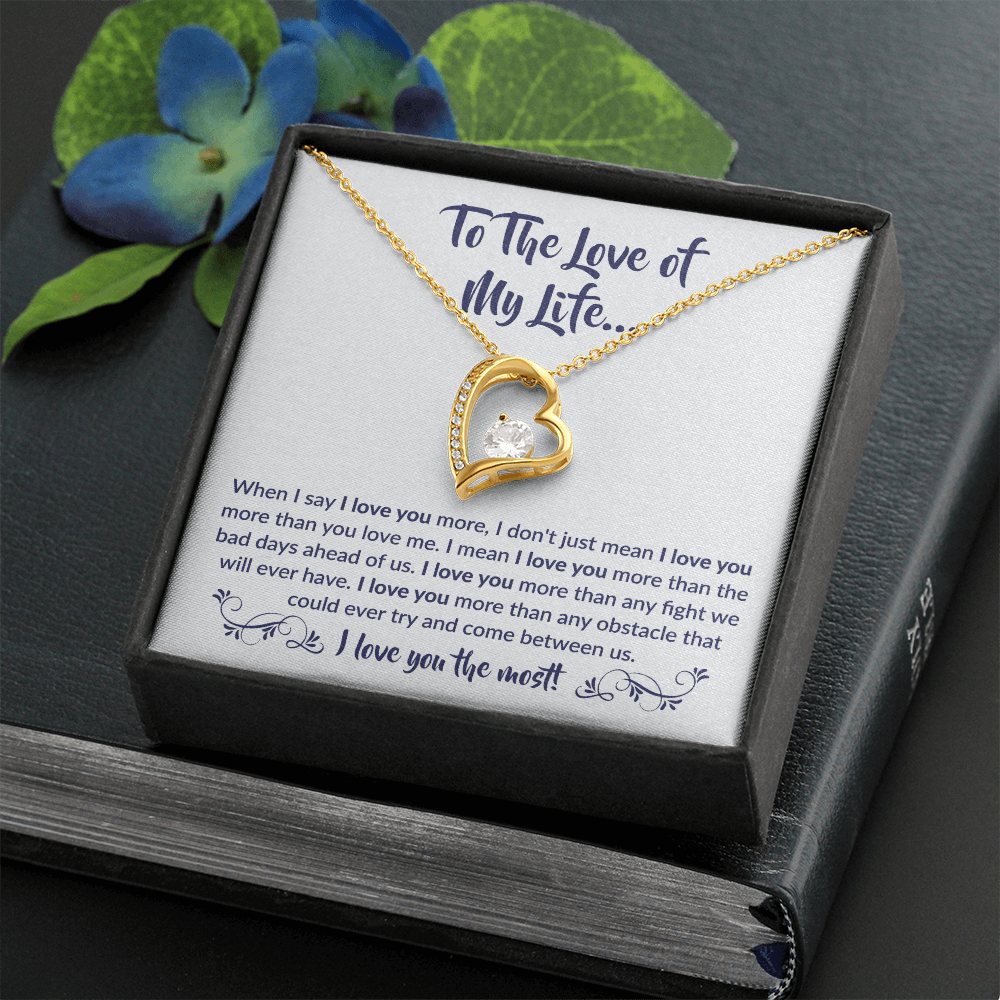 To The Love of My Life - Forever Love Necklace Gift Set