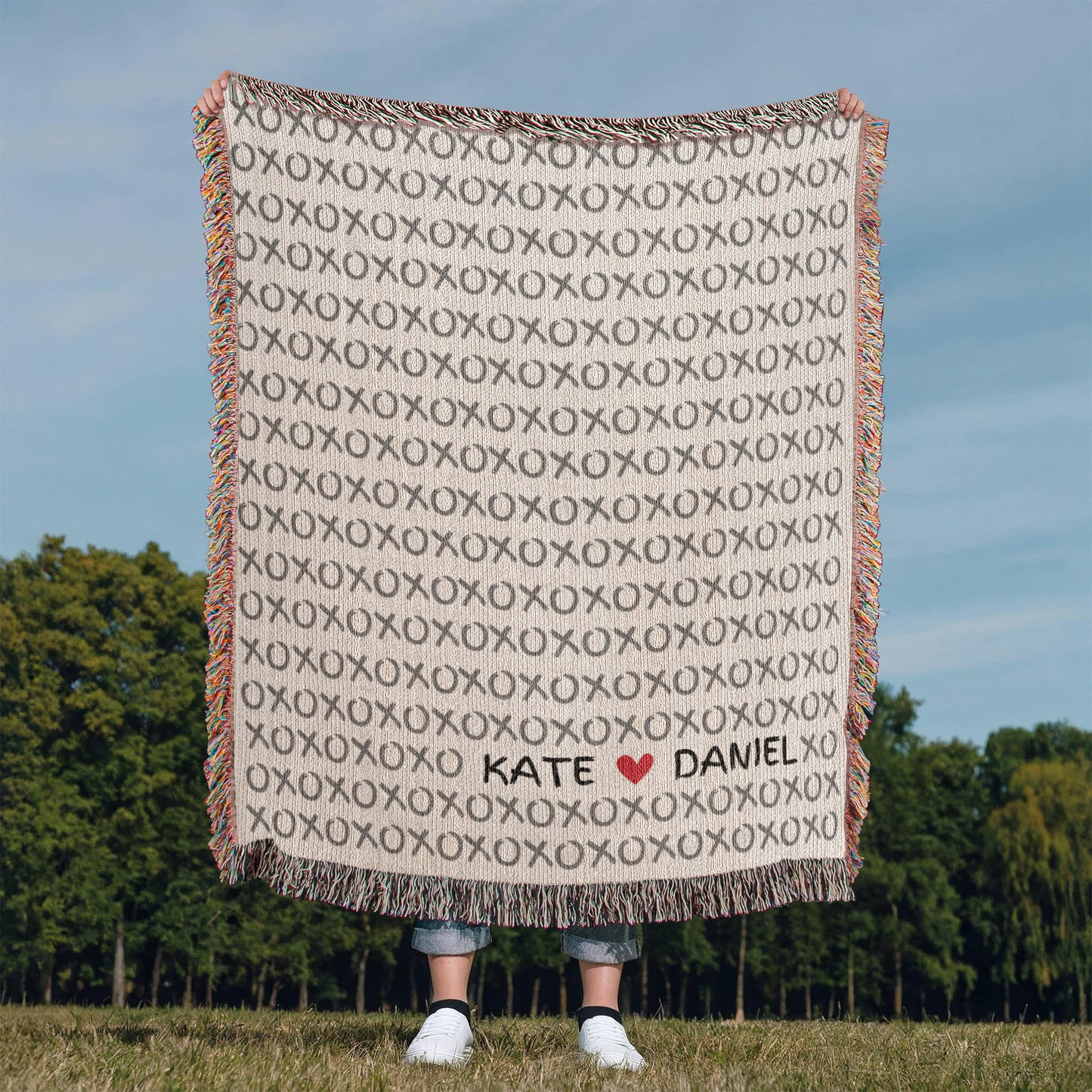 Personalized XOXO Heirloom Blanket – Custom Love Keepsake