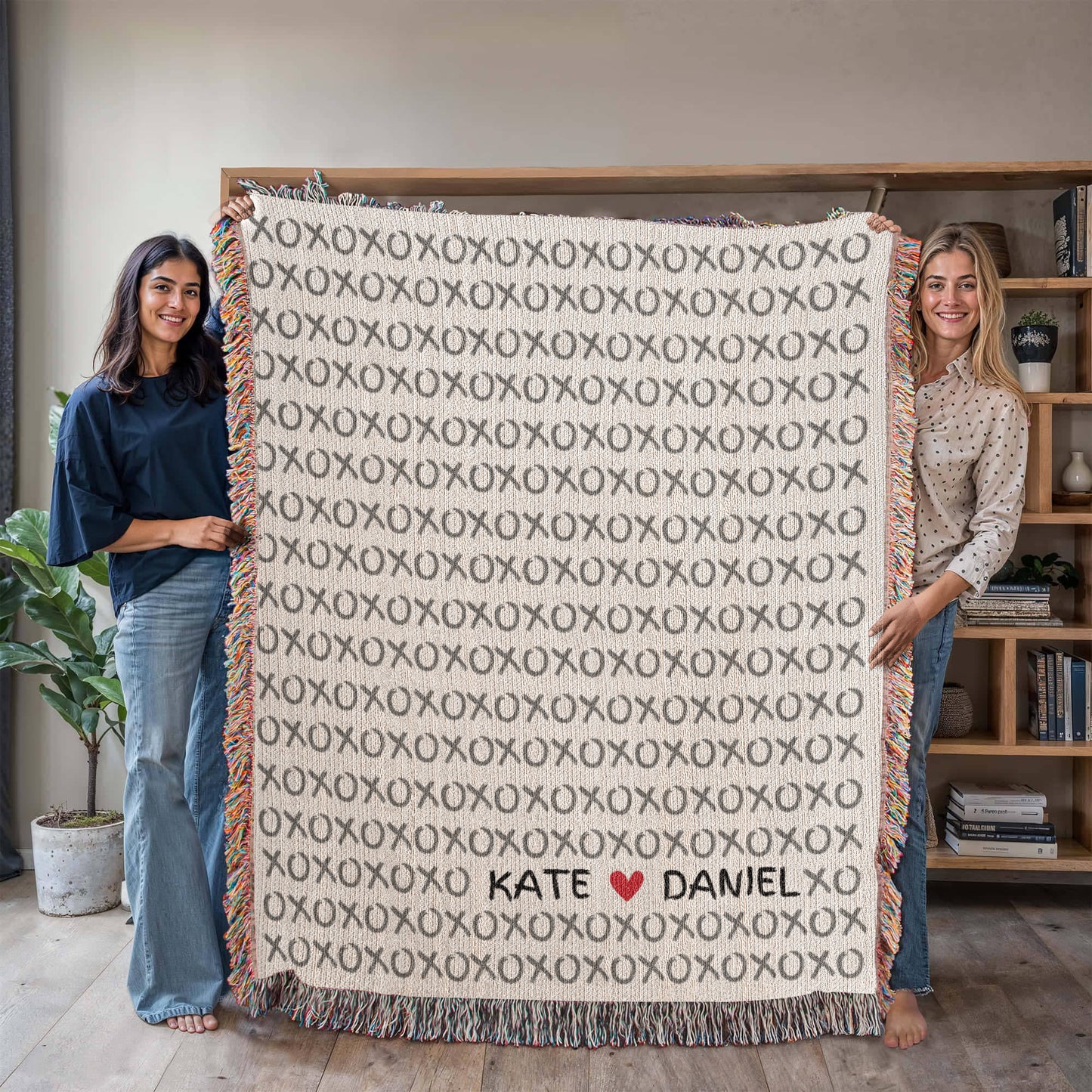 Personalized XOXO Heirloom Blanket – Custom Love Keepsake