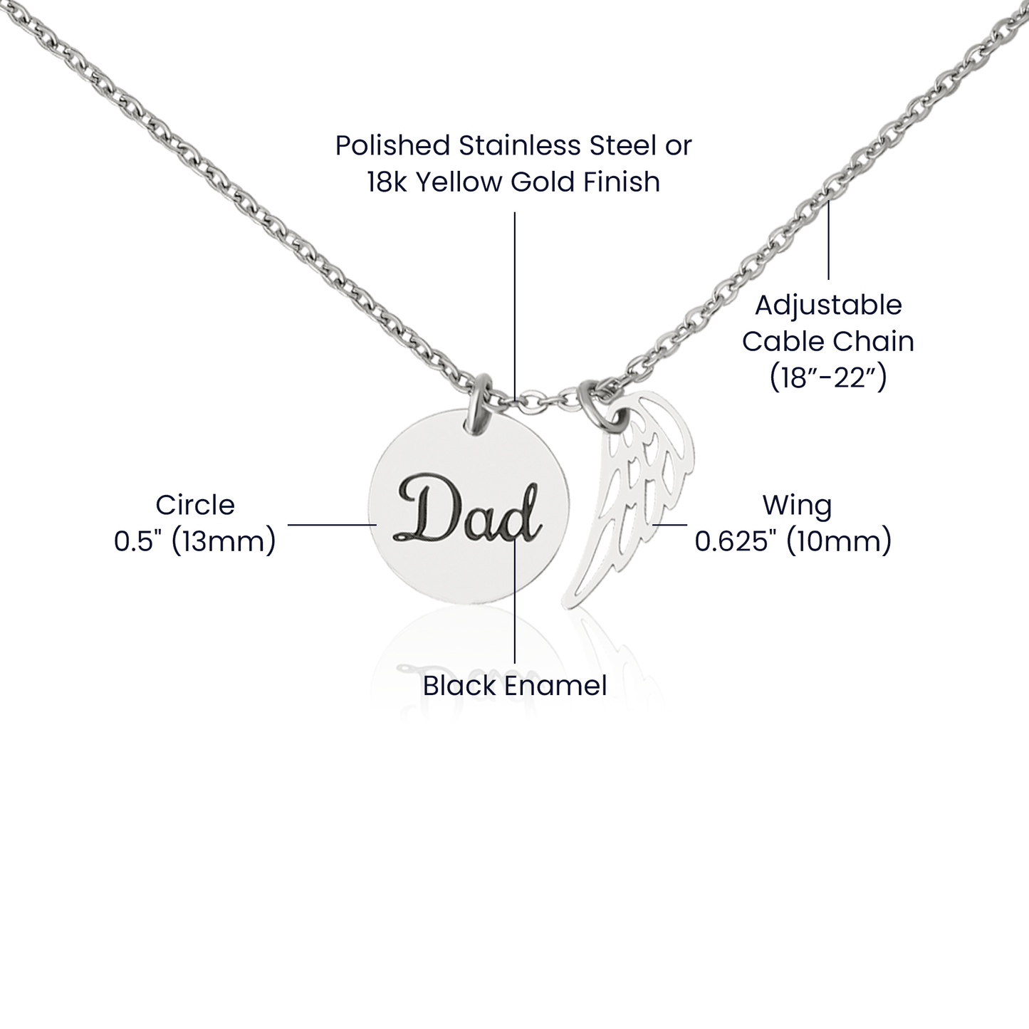 Dad Memorial Necklace