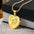 Personalized Heart Gold or Silver Flower Zodiac Necklace