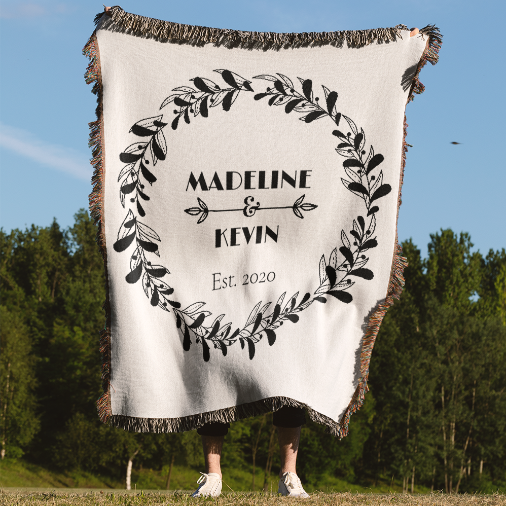 Personalized Wedding Anniversary Blanket | Customizable Keepsake for Y